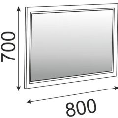 Зеркало в раме М15 Беатрис (дуб млечный) | фото 2