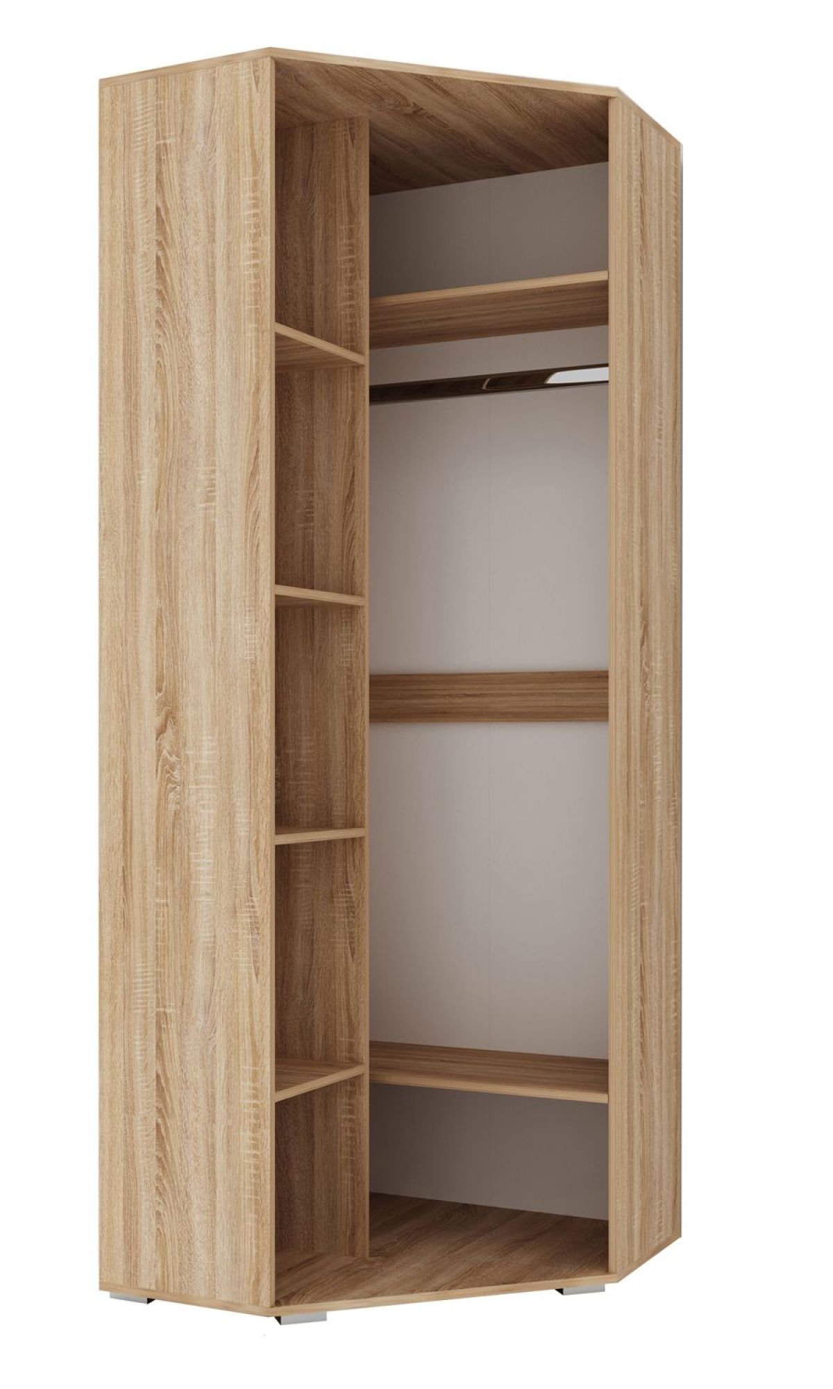 ИТАЛИЯ ШУ-800 Шкаф угловой (Дуб сонома/Белый глянец) | фото 2