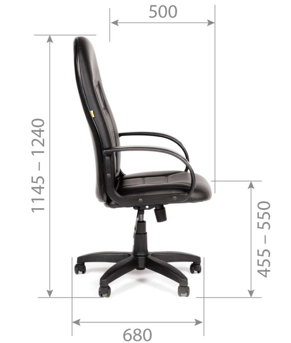 Кресло для руководителя  CHAIRMAN 727 Terra (экокожа черная) | фото 6