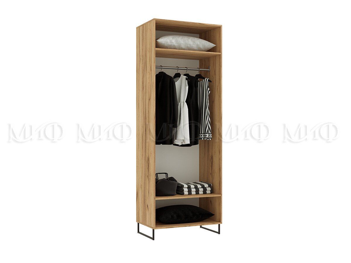 НЭНСИ LOFT Шкаф 2-х ств. 800 (Дуб крафт белый) | фото 2