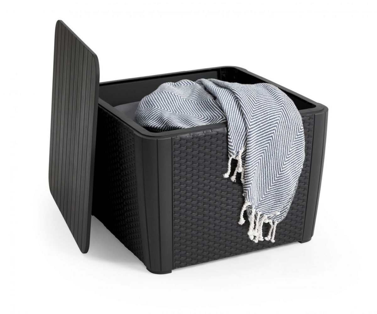 Стол-сундук Лузон Плюс (Luzon Plus Flat Wicker), графит | фото 4